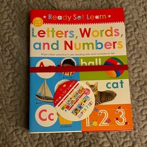 Wipe Clean Letters Words and Numbers Early Learning Book Ages 3+